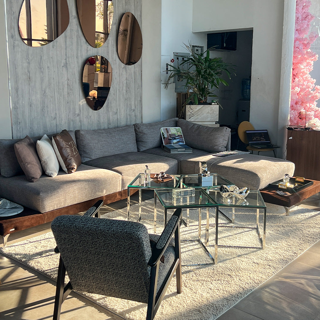Sofia genuine leather sofa