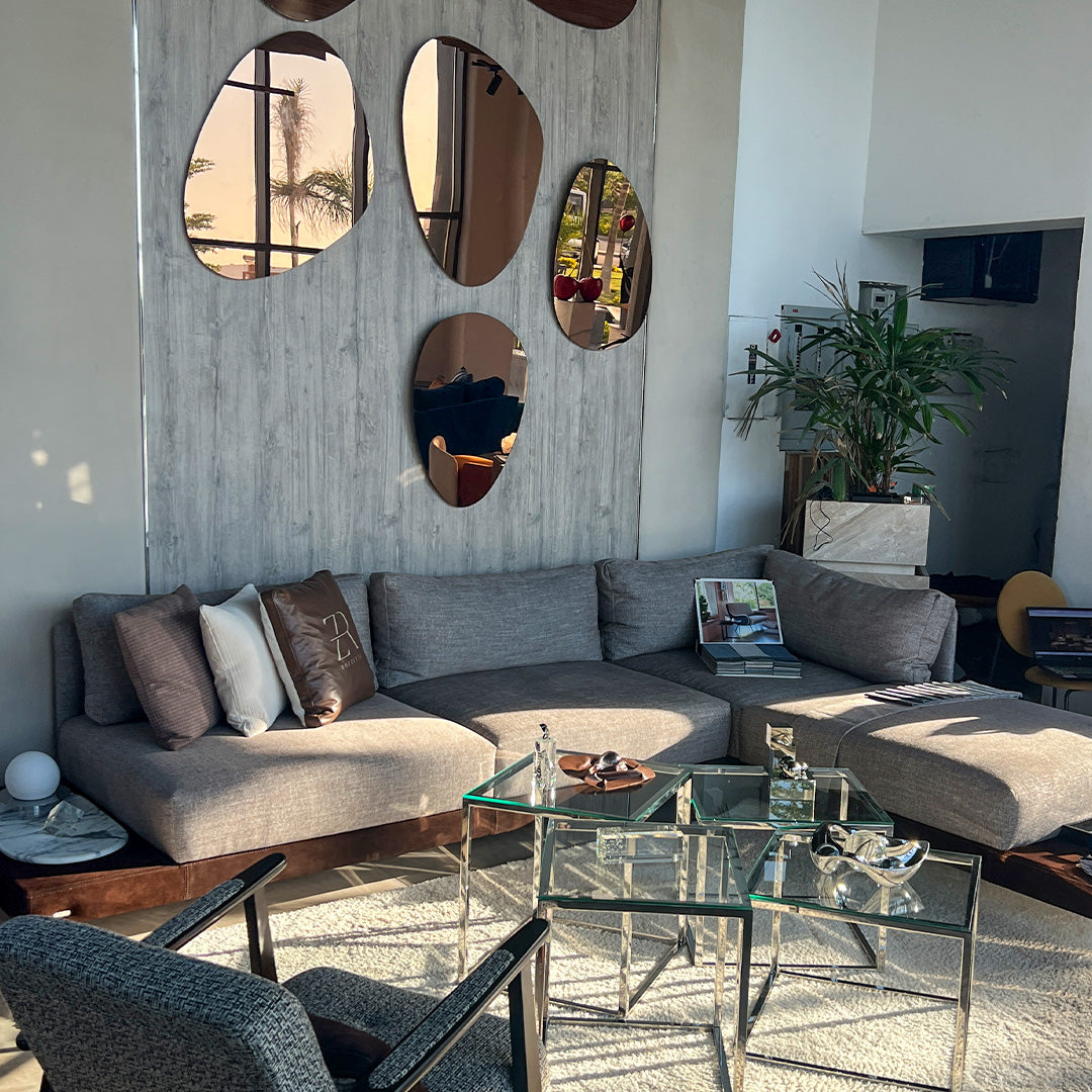 Sofia genuine leather sofa